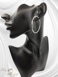 Italian 925 Sterling Silver Plain Hoops