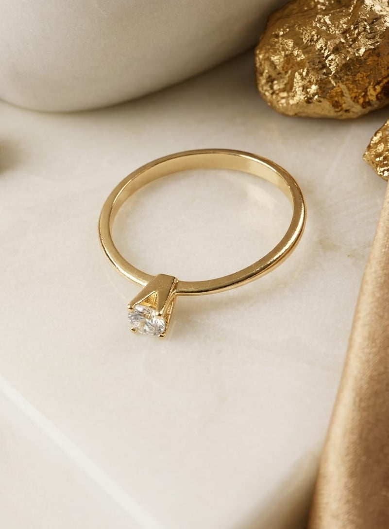 Anillo 18k Solitario