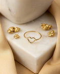 Anillo 18k Corazón