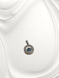 Turkish Eye Pendant, 925 Italian Silver