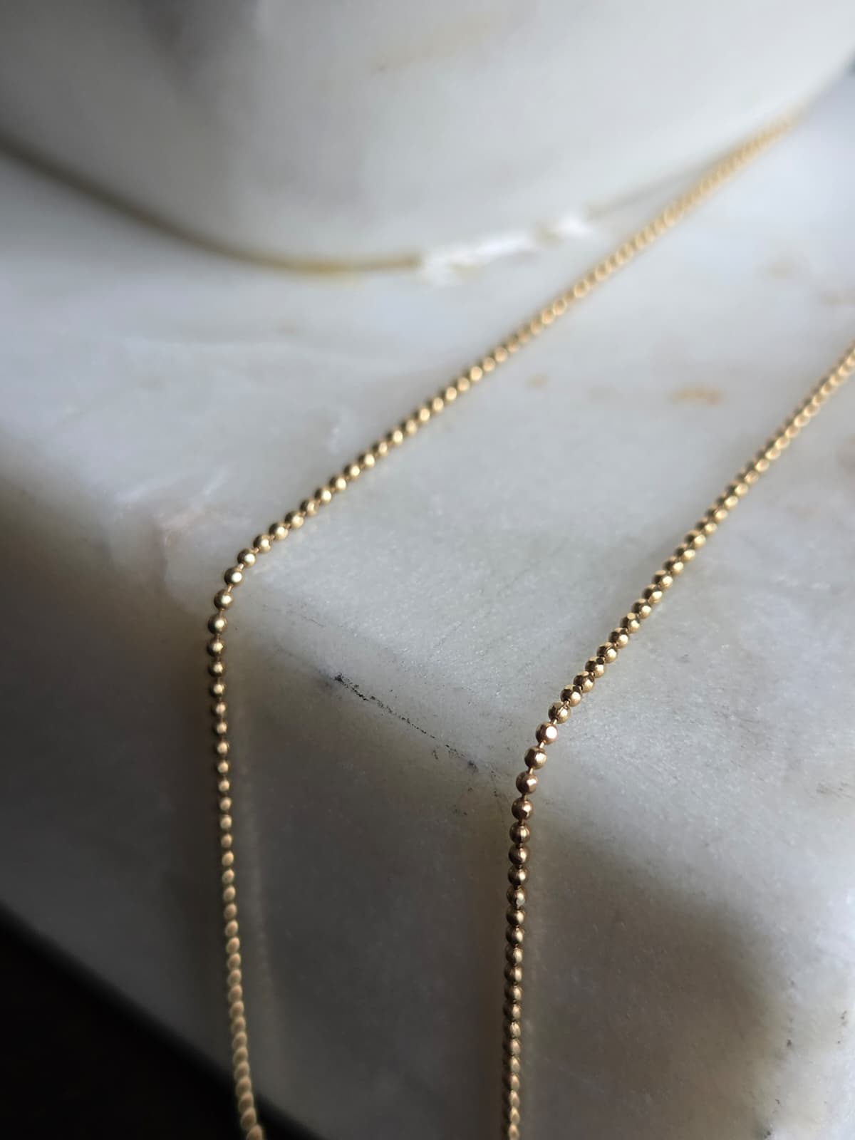 Cadena de Esferas (Ball Chain) de Oro 18K