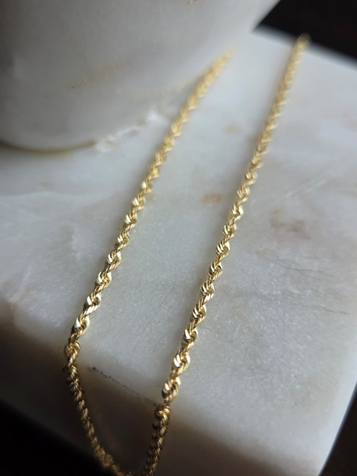 Cadena de Cordón (Salomón) de Oro 18K