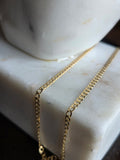 Cadena Curb (Barbada) de Oro 18K