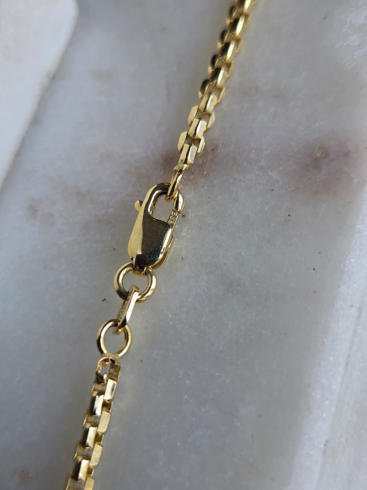 Cadena Popcorn de Oro 14K