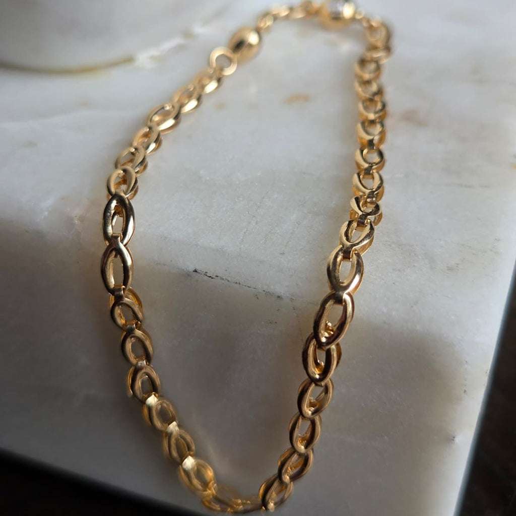 Pulsera de Oro Tejido Chino