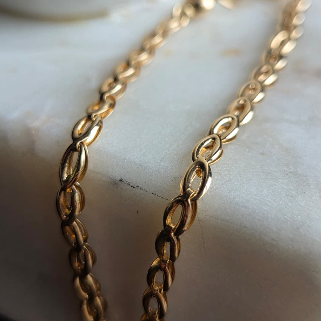 Pulsera de Oro Tejido Chino