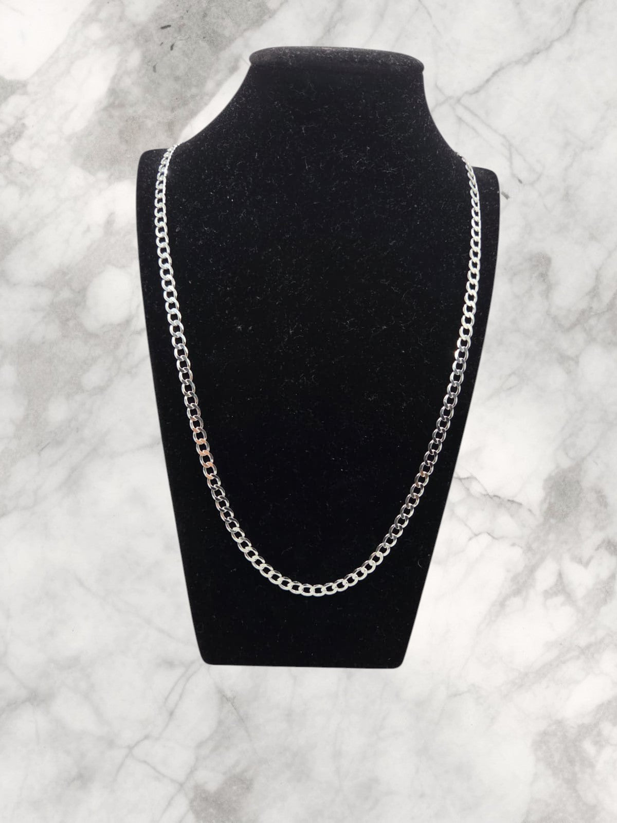 Cadena Curb Chain Plata 925 Italiana (Hombre)