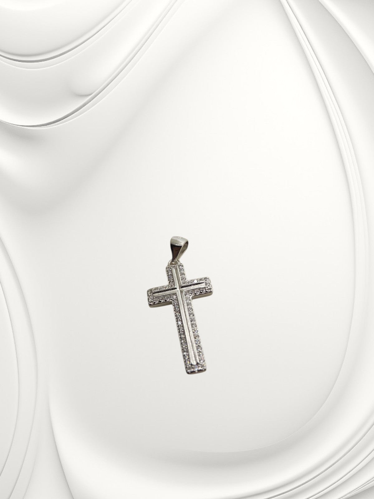 Dije Cruz Plata 925 Italiana