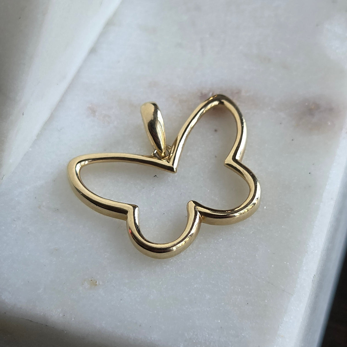 Dije de Mariposa en Oro 14K