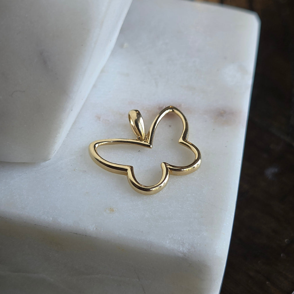 Dije de Mariposa en Oro 14K