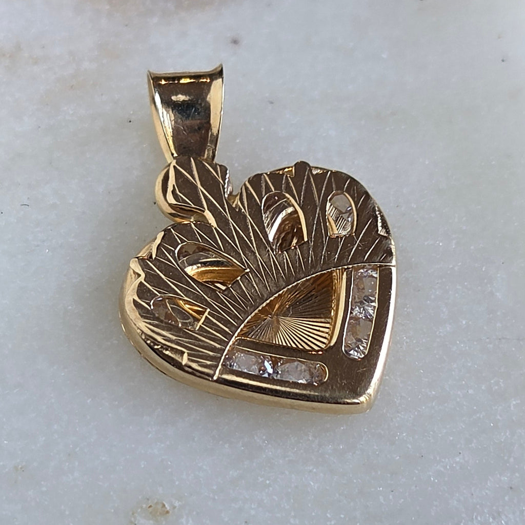 Dije de Corazon en Oro 14K
