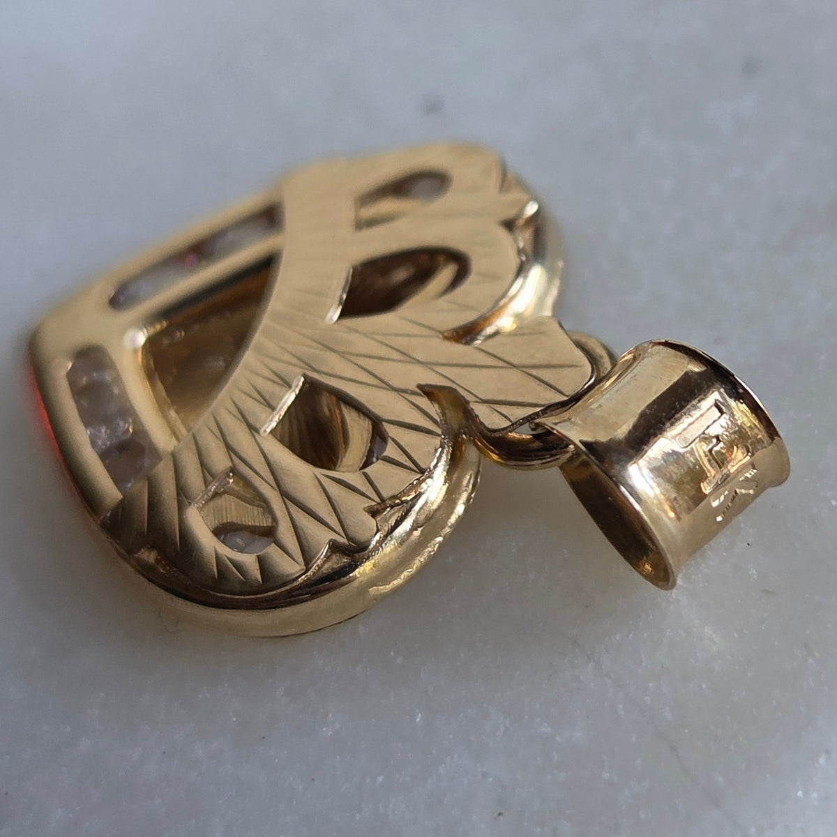 Dije de Corazon en Oro 14K