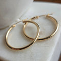 Argollas Tubulares en Oro 18K